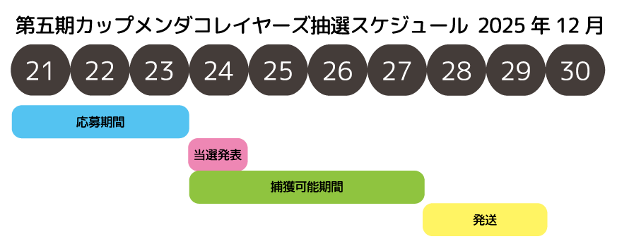 第五期レイヤーズ抽選スケジュール表