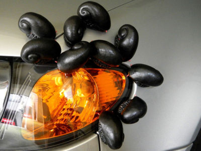 黒スケ・車に寄生する エクストリーム・スケーリーフット・マグネット